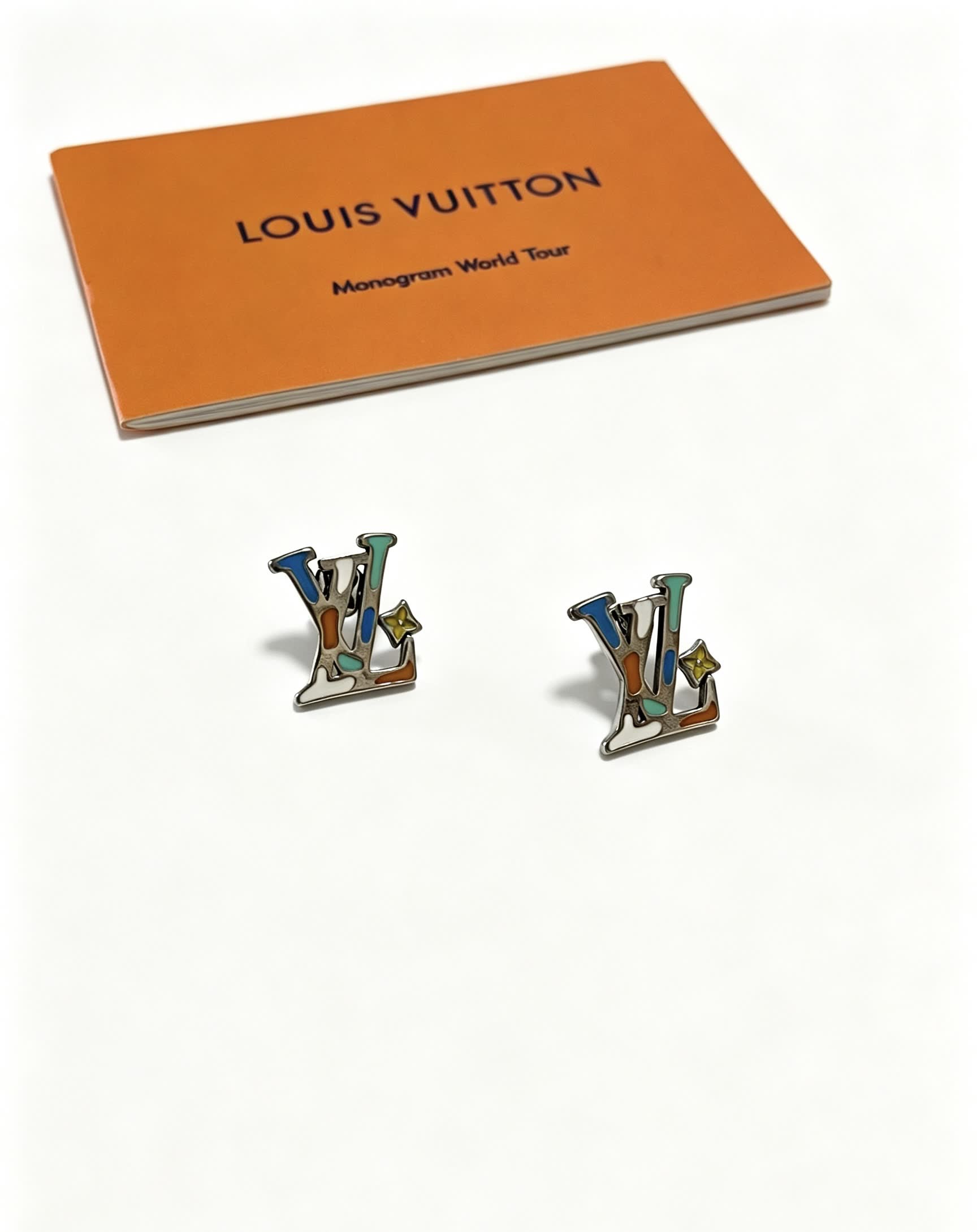 Louis Vuitton Monogram World Tour Earrings Louis Vuitton Monogram World Tour Earrings